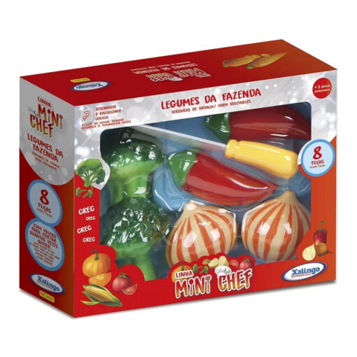 Mini Chef Legumes da Fazenda - Comidinha de Brinquedo