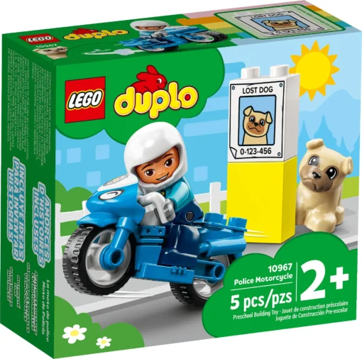 Motocicleta da Polícia Lego Duplo - Imagem 6