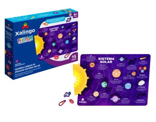 Quebra-Cabeça Encaixe Sistema Solar - STEAM