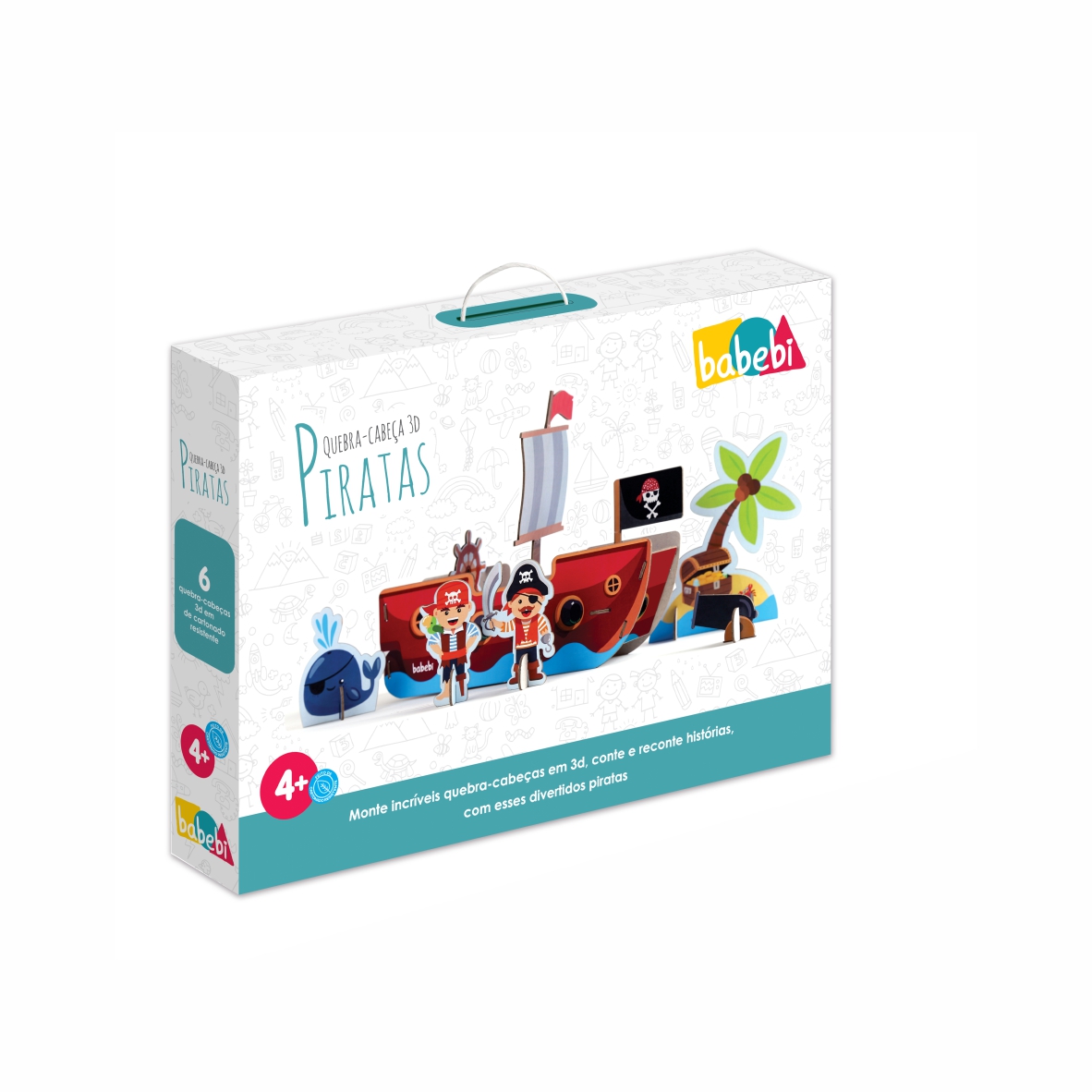 Quebra-Cabeça 3D Piratas - Imagem 2