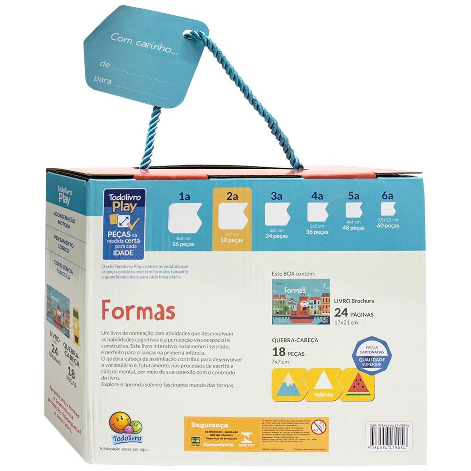 Livro com Quebra-Cabeça de Assimilação - Formas - Imagem 2