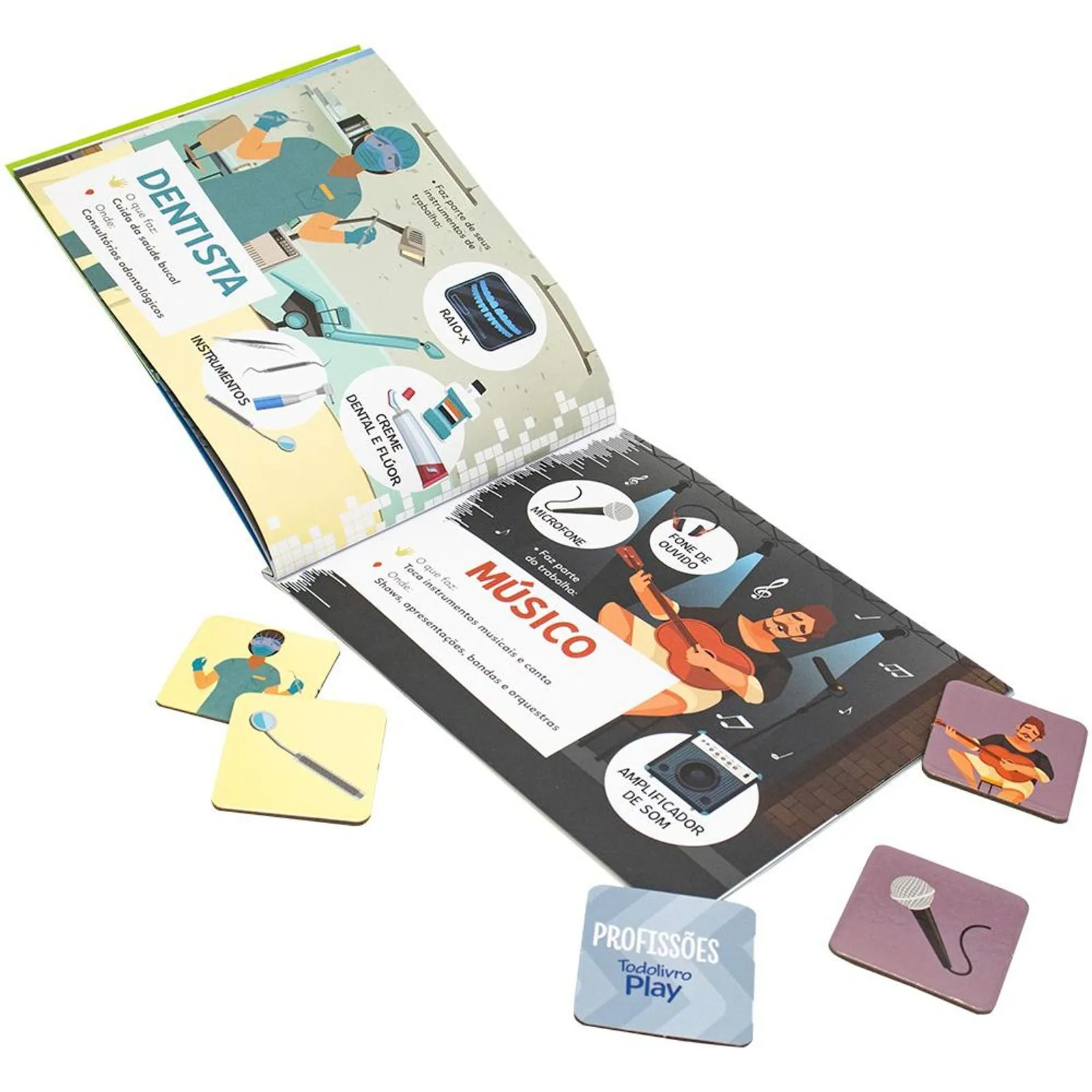 Livro com Jogo da Memória - Profissões - Imagem 2