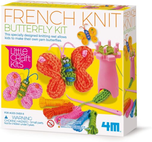 Kit de Tricô Francês Borboletas