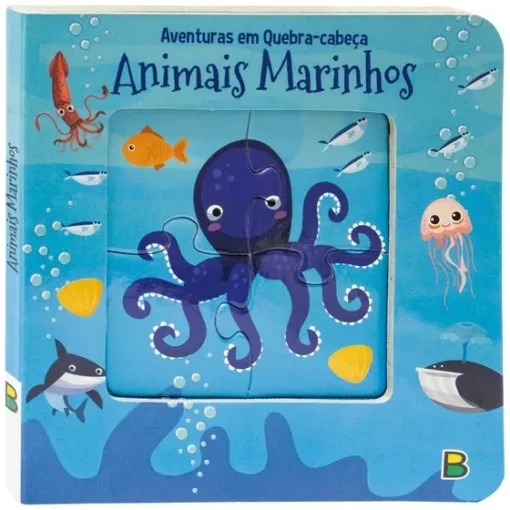 Aventuras em Quebra-Cabeça Animais Marinhos