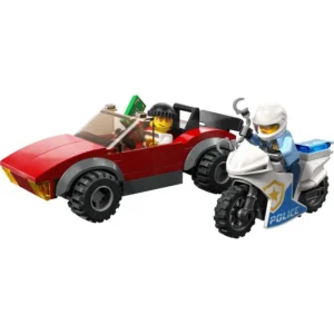 Perseguição de Carro com Moto da Polícia Lego City