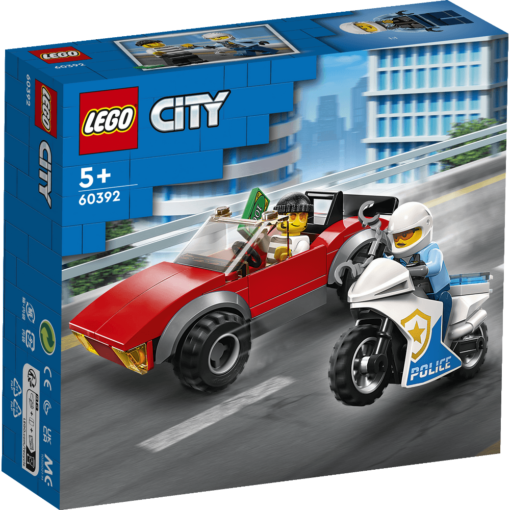 Perseguição de Carro com Moto da Polícia Lego City - Imagem 4