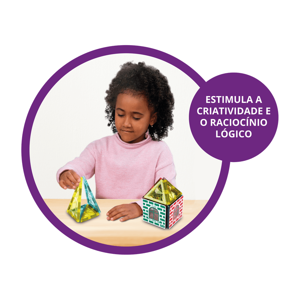 Brincando de Engenheiro Magnético 24 Peças - Imagem 2