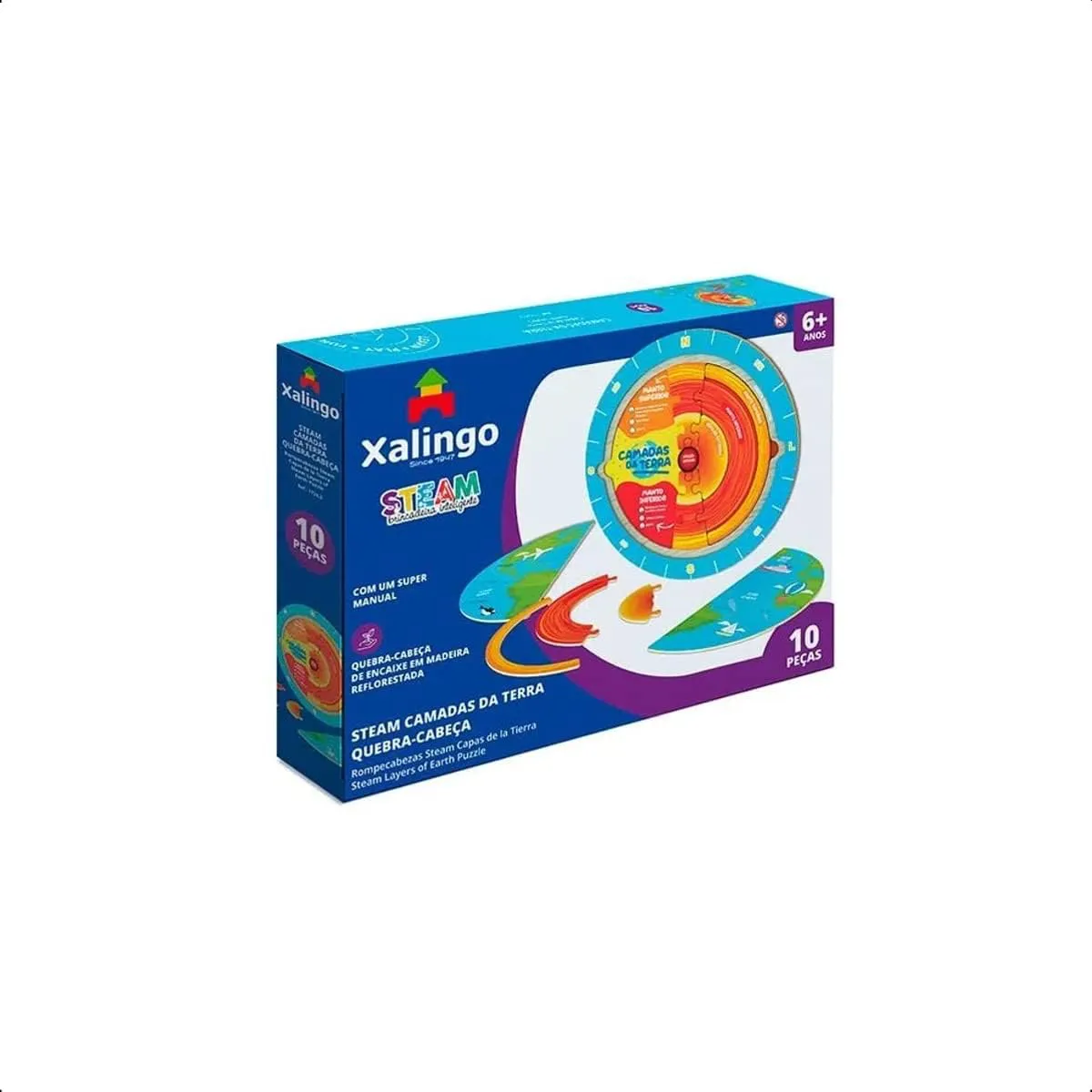 STEAM Quebra-Cabeça Camadas da Terra - Imagem 3
