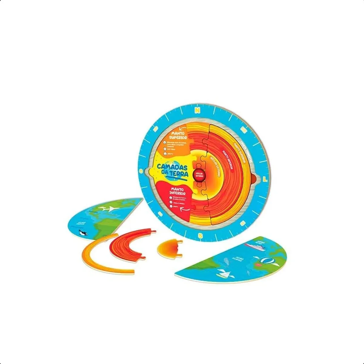 STEAM Quebra-Cabeça Camadas da Terra - Imagem 2