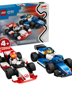 Carros de Corrida da Williams Racing e Haas F1 Lego City
