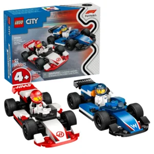Carros de Corrida da Williams Racing e Haas F1 Lego City