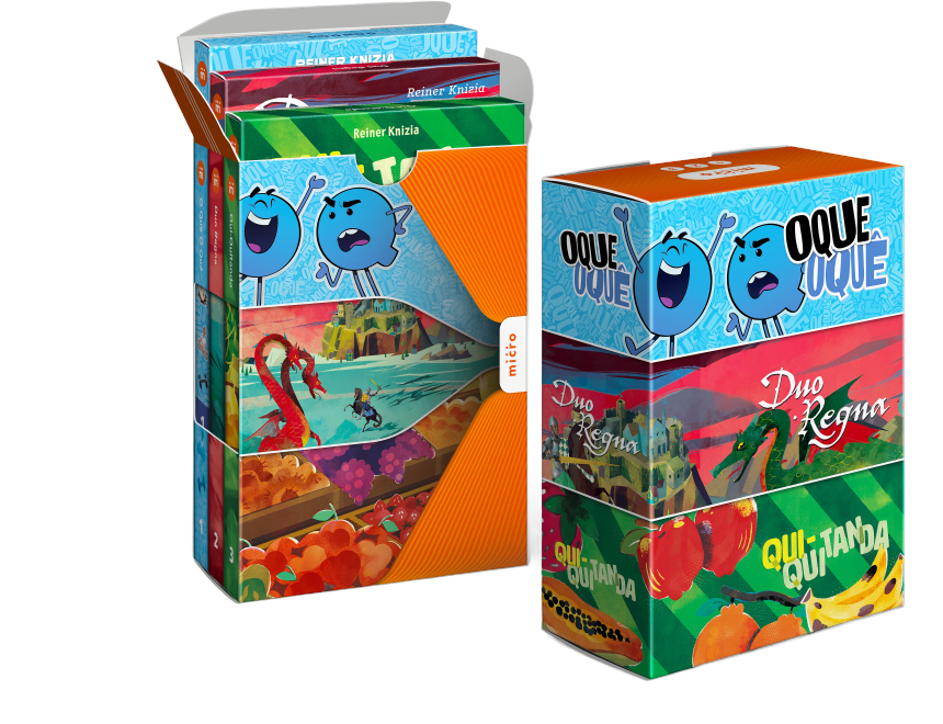 Micro Box com 3 Jogos - Qui-Quitanda/O que O quê/Duo Regna