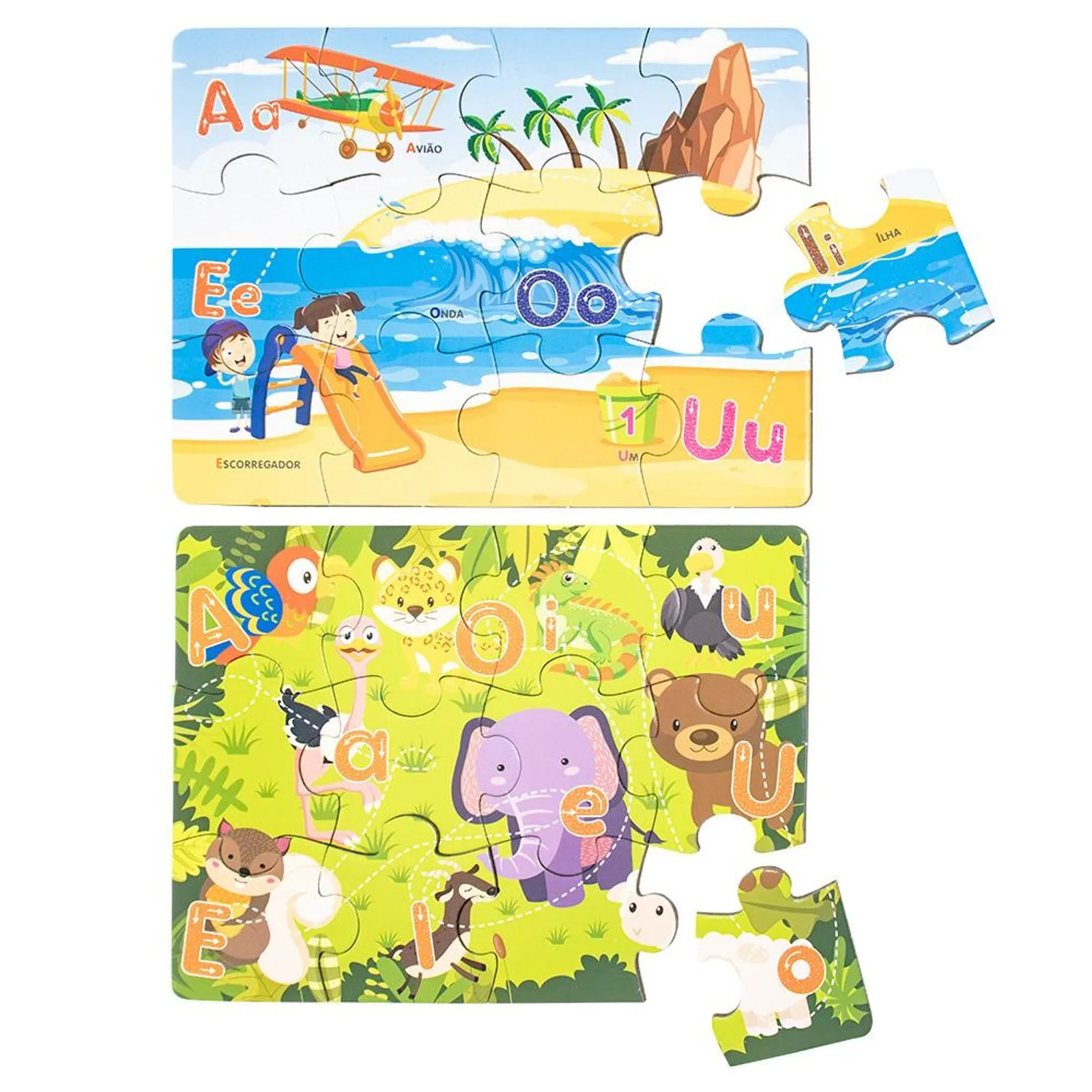 Livro com Quebra-Cabeça Vogais - Imagem 4