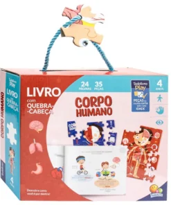 Livro com Quebra-Cabeça Corpo Humano