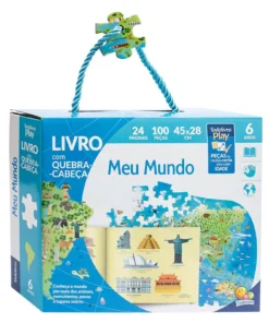 Livro com Quebra-Cabeça Meu Mundo