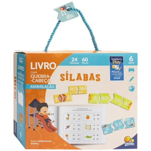 Livro com Quebra-Cabeça Sílabas