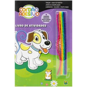 Livro de Atividades de Cordão Adesivo Roxo